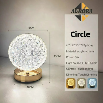 Crystal Astrology Lamp