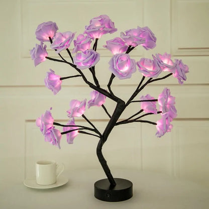 LED Rose USB Tree Table Lamp