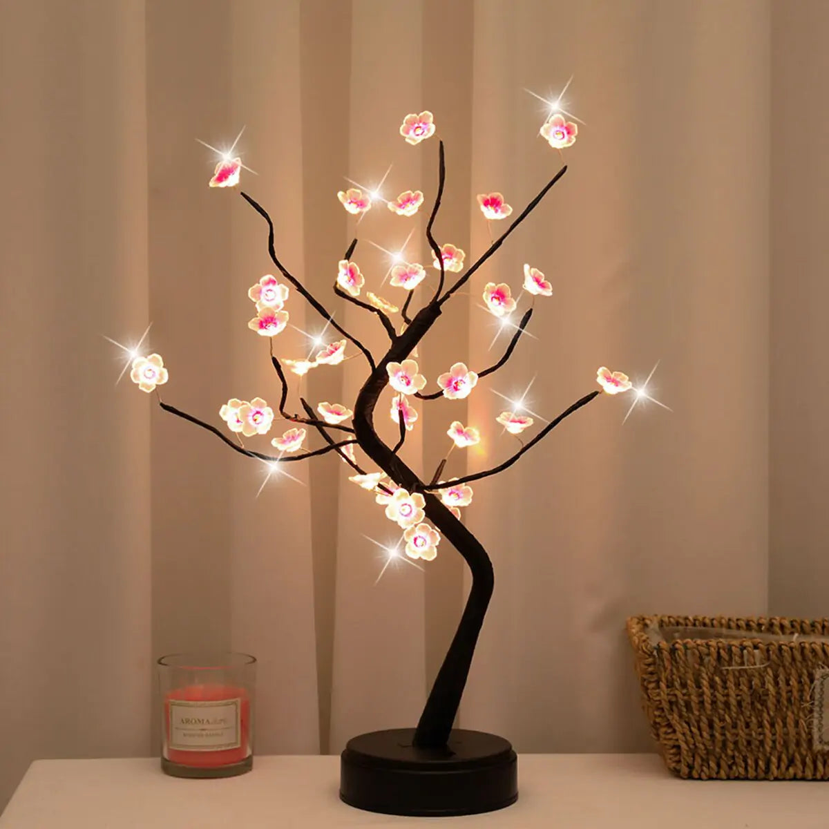 LED Cherry Bonsai USB Tree Lamp