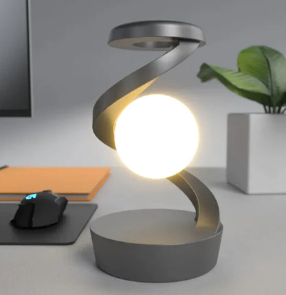 Rotating Moon Desk Lamp with Wireless Charging