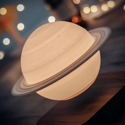 Levitating 3D Saturn/Moon Lamp