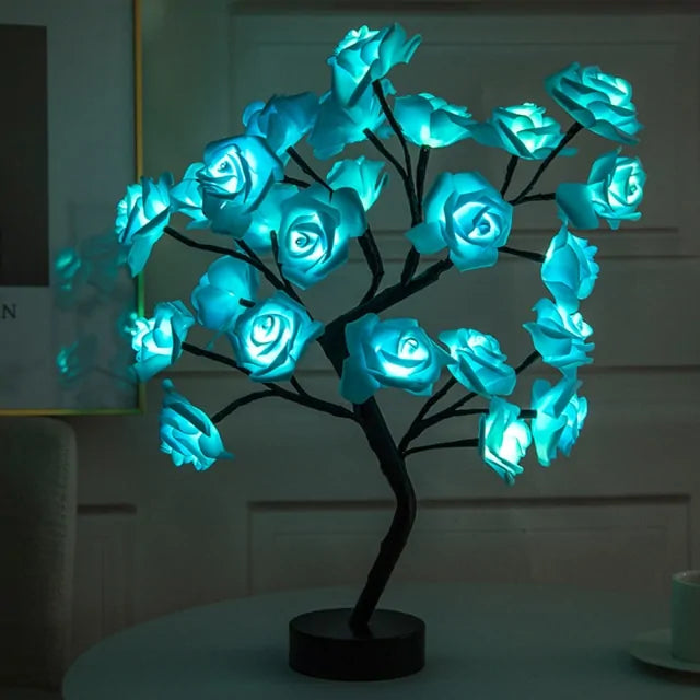 LED Rose USB Tree Table Lamp