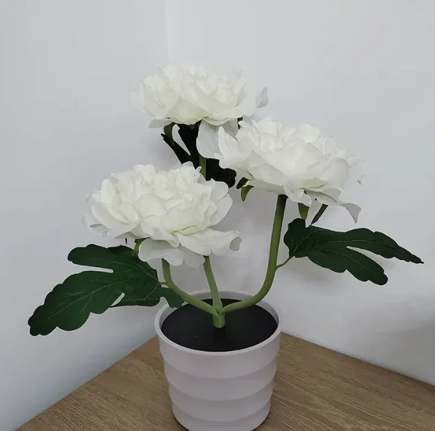 LED Peony Plant Desk Lamp