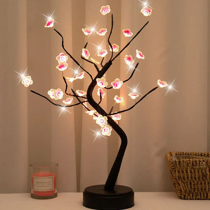 LED Cherry Bonsai USB Tree Lamp