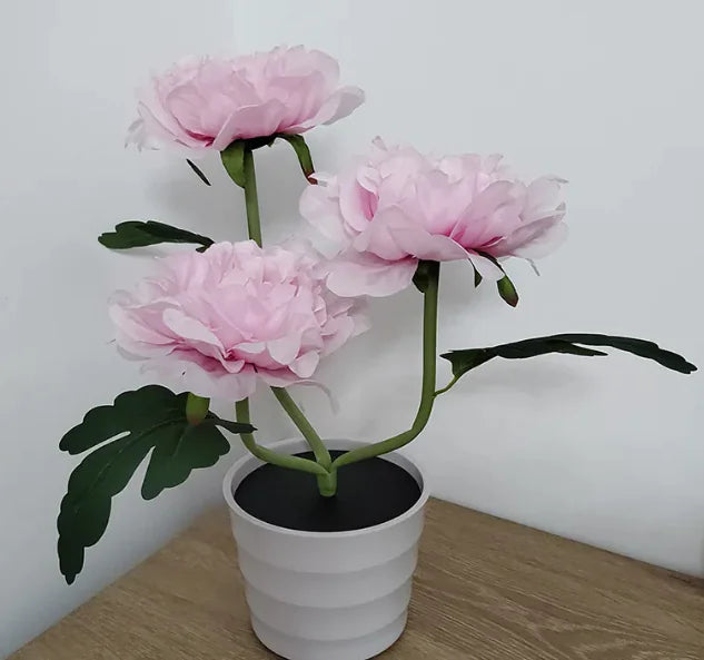 LED Peony Plant Desk Lamp