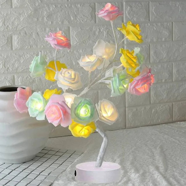 LED Rose USB Tree Table Lamp