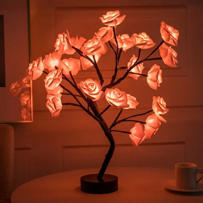 LED Rose USB Tree Table Lamp