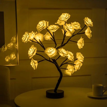 LED Rose USB Tree Table Lamp